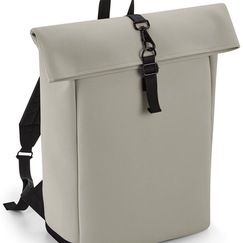 BagBase Matte PU Roll-Top Backpack Thumbnail