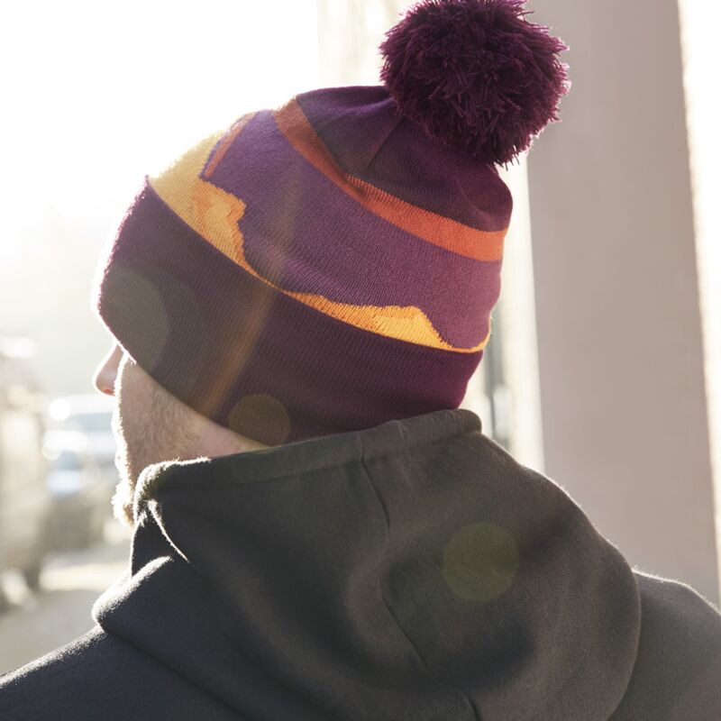 Beechfield Mountain Peaks Pom Pom Beanie Thumbnail
