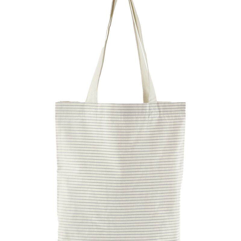 Westford Mill Striped Organic Cotton Tote Bag Thumbnail