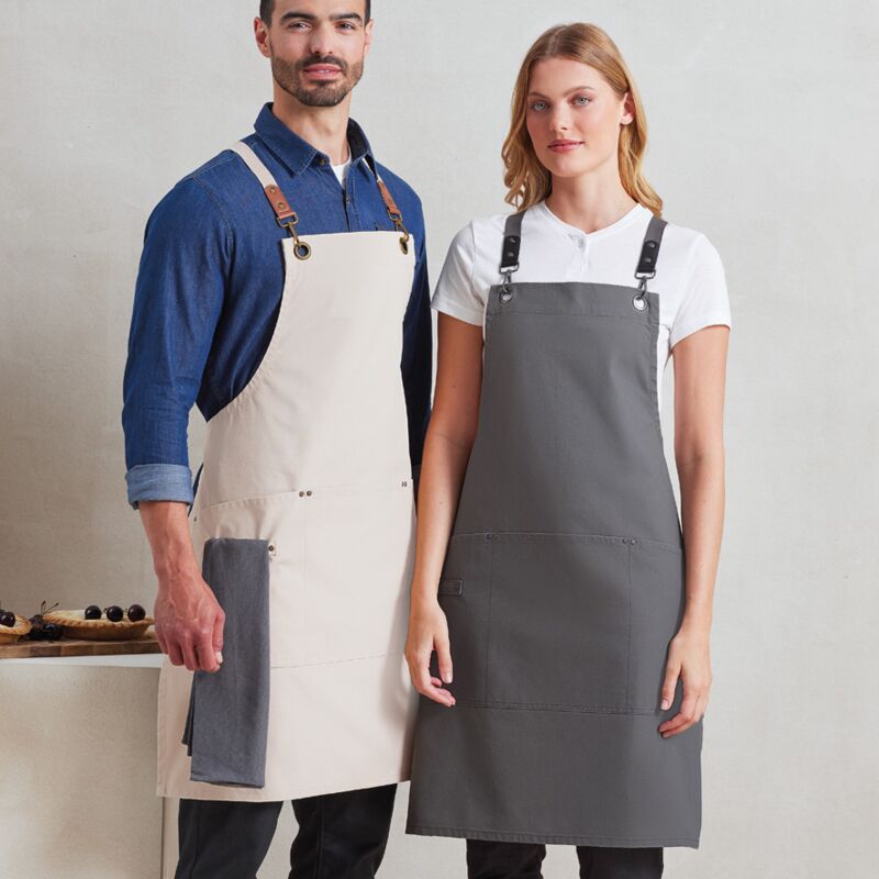 Premier Clip 'n' Clasp Cross Back Bib Apron Thumbnail