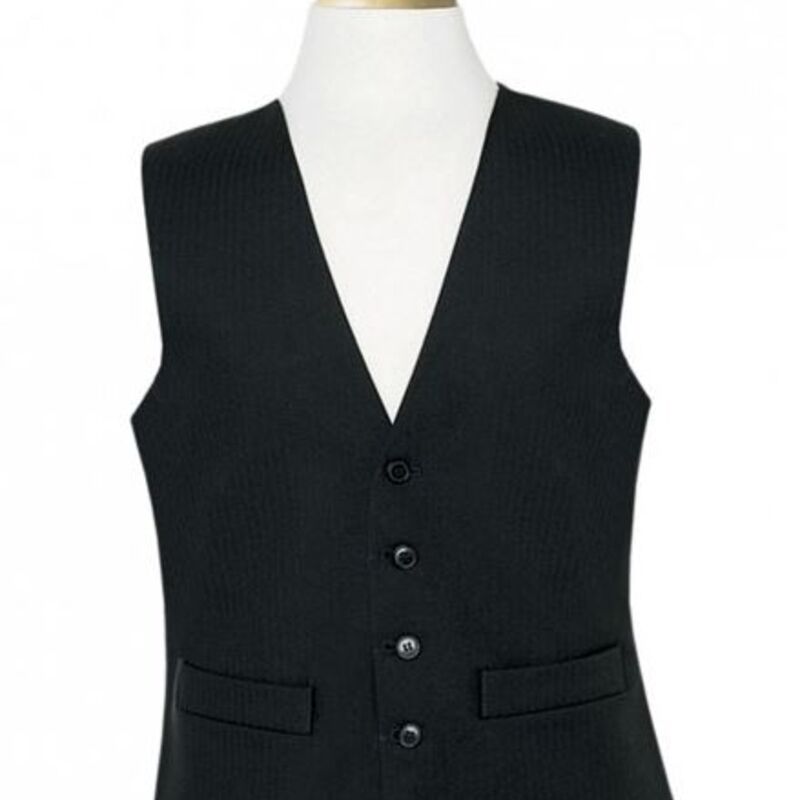 Black Herringbone Waistcoat Thumbnail