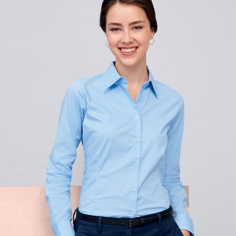 SOL'S Ladies Eden Long Sleeve Fitted Shirt Thumbnail