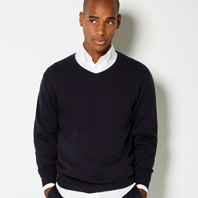 C3-Arundel Cotton Acrylic V Neck Sweater Thumbnail