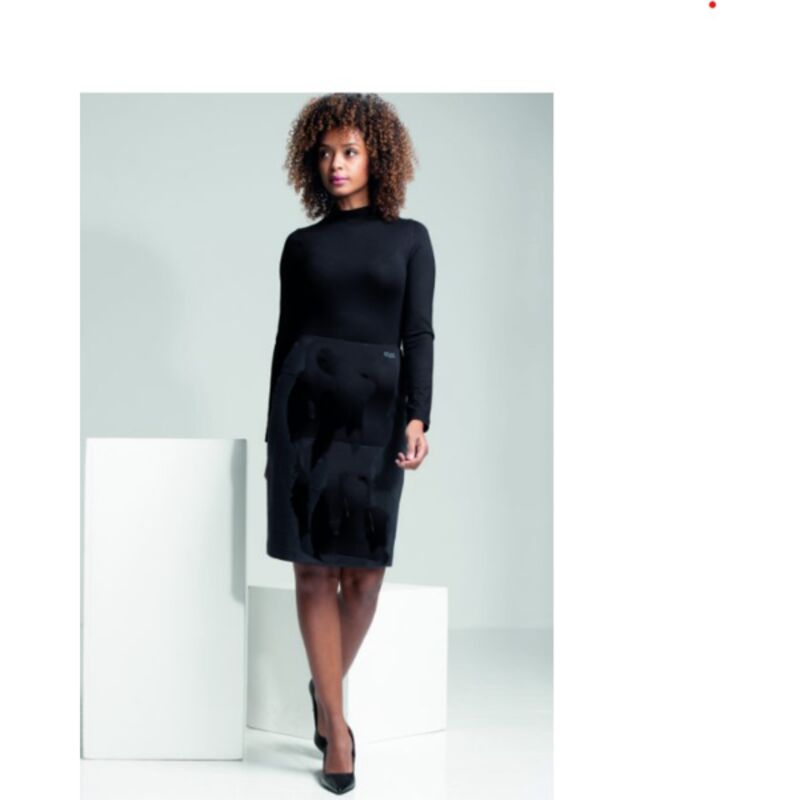  Angel Pencil Skirt Black Thumbnail