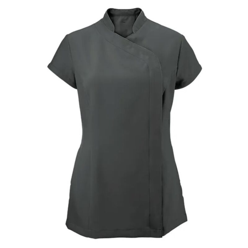 Zipped Wrap Tunic - Charcoal Thumbnail