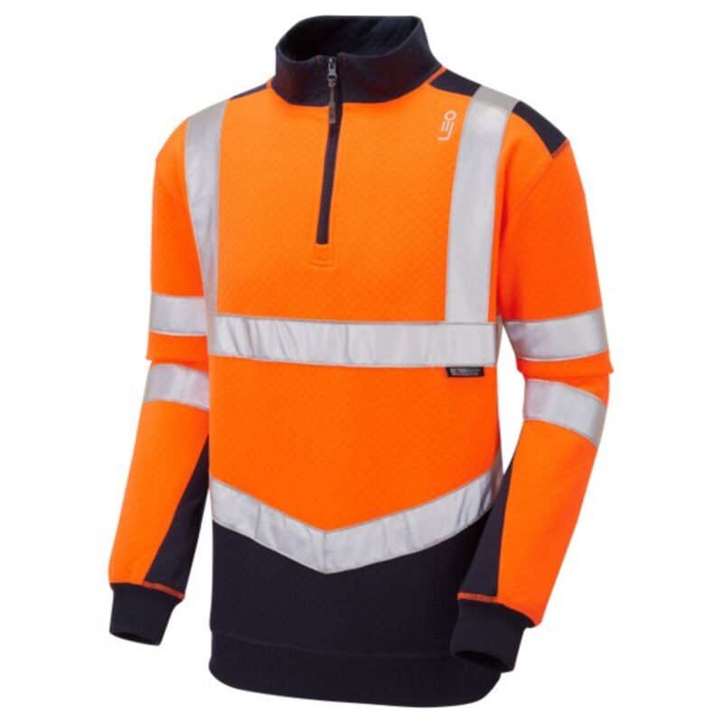 ECOVIZ- TAPELEY Class 2 EcoViz PC Dual Colour 1/4 Zip Sweatshirt Thumbnail