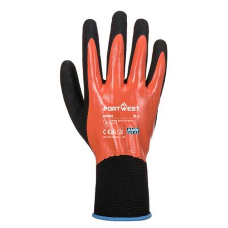 Grip 15 Nitrile Foam Aqua Glove  Thumbnail