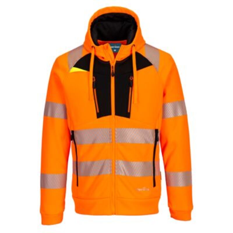 DX4 Hi-Vis Funnel Neck Zipped Sweatshirt Thumbnail