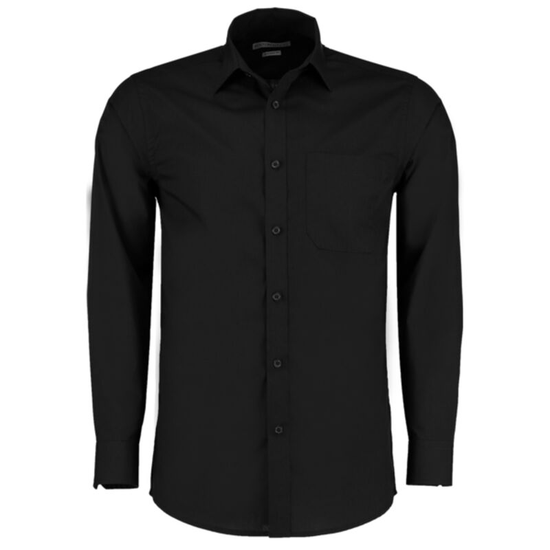 Long Sleeve Business Shirt - Black Thumbnail